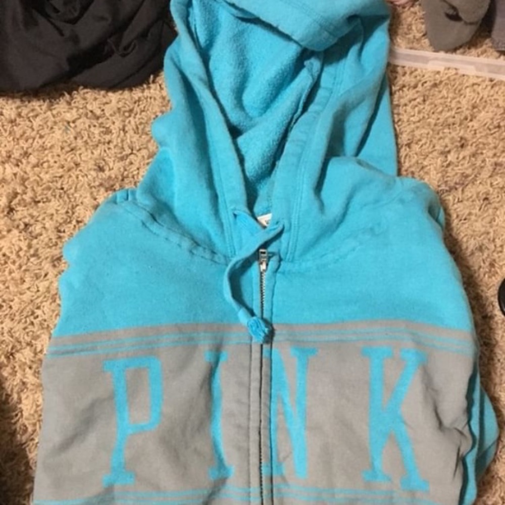 PINK!! Sweatshirt, full zip.